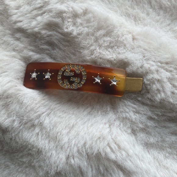 Gucci GG Logo Hair Clip w/Bag - Picture 1 of 2